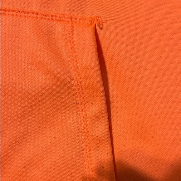 Danskin Now Vibrant Orange Hoodie with Gray Trim Large. 12/14 some wear - Picture 12 of 14